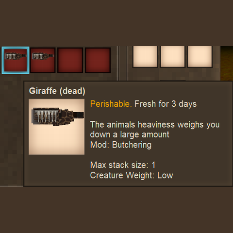 Feverstone Butchering Bag Fix – Vintage Story Mod