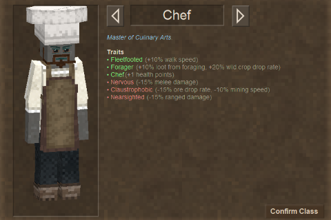 Chef Class – Vintage Story Mod