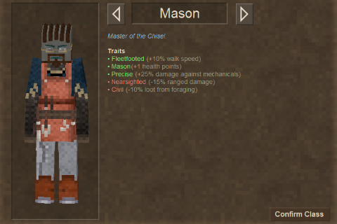 Mason Class – Vintage Story Mod