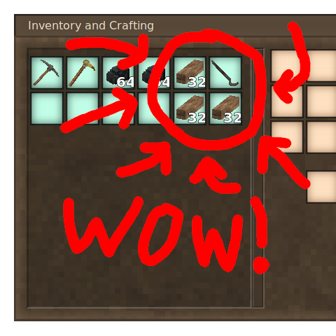 Beams Go In Mining Bag – Vintage Story Mod