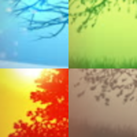 HUD Clock 2x "Simple" season assets – Vintage Story Mod
