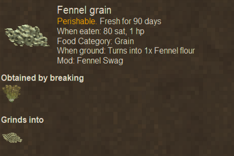Fennel Swag – Vintage Story Mod