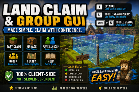 Land Claiming and Group GUI