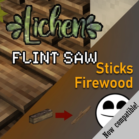Flint Saw & Sticks from Firewood Compatibility Patch – Vintage Story Mod